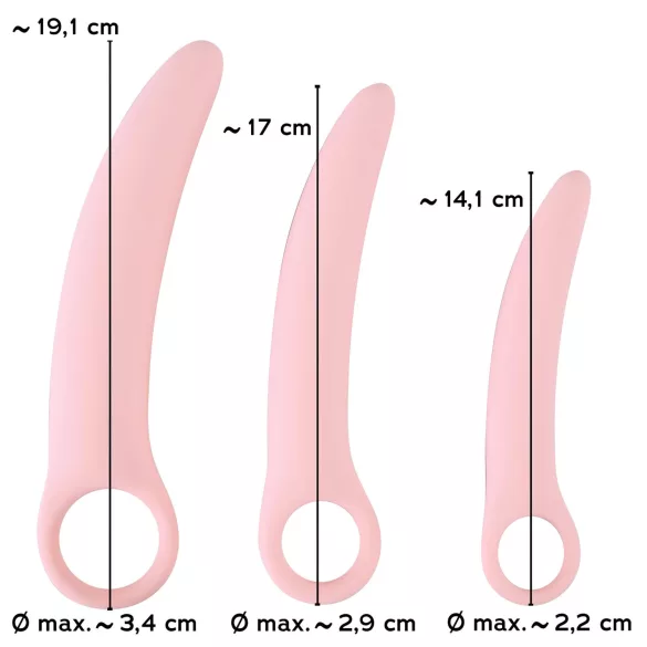 SMILE - vaginaballen set - siliconen - 3-delig - roze