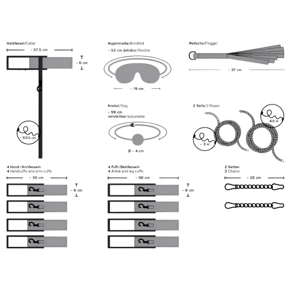 You2Toys Bondage Board 2.0 - draagbare bondagebed set