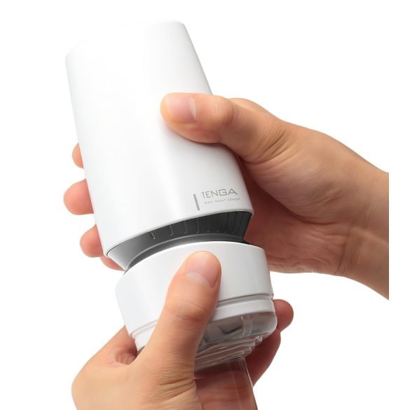 TENGA Aero - super zuigende mond masturbator (wit-zilver)