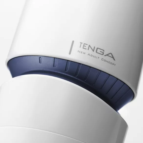 TENGA Aero - zuigmasturbator met mond - wit/blauw