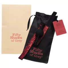 Fifty Shades of Grey - mondknevel - verstelbaar - zwart-rood