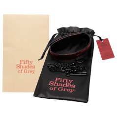 Vijftig tinten grijs - Halsband & Tepelklemmen (zwart-rood)