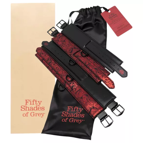 Fifty Shades of Grey - bondage boeienset - zwart/rood