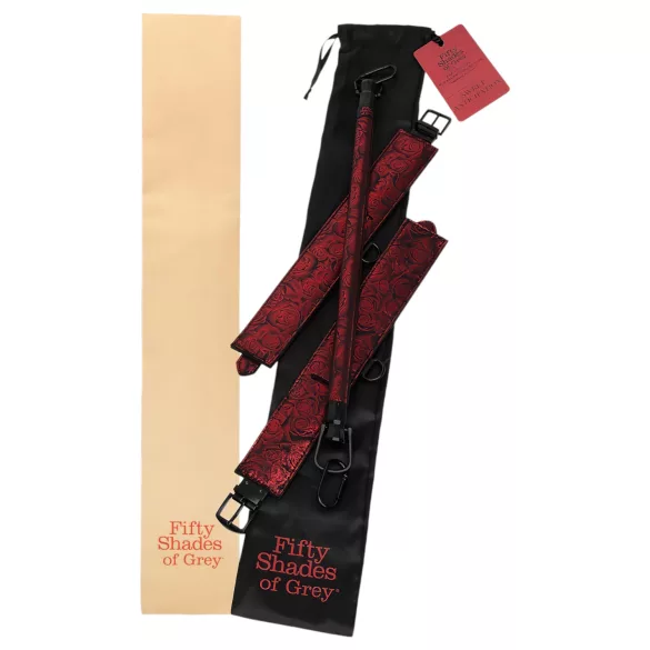 Fifty Shades of Grey - spreidstang - verstelbaar - zwart/rood