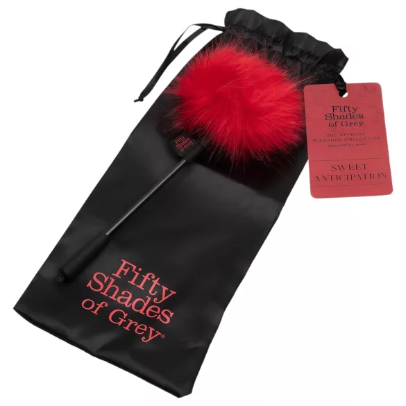 Fifty Shades of Grey - Pluim tickler - zwart/rood