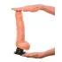 Real Feel Deluxe No.7 - realistische vibrator met balzak - huidkleurig