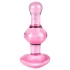 Icicles No. 75 - glazen buttplug met hartje - roze