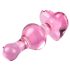 Icicles No. 75 - glazen buttplug met hartje - roze