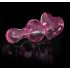 Icicles No. 75 - glazen buttplug met hartje - roze