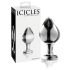 Icicles No. 25 - anale plug - kegelvorm - glas - transparant