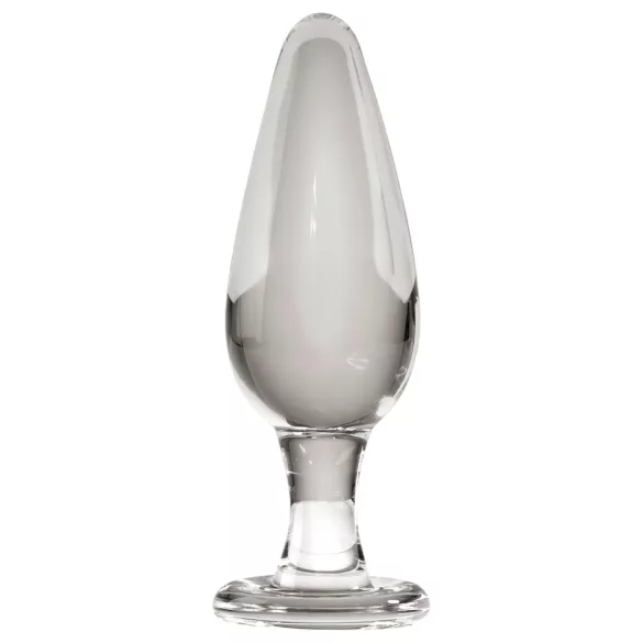 Icicles No. 26 - kegelvormige, glazen buttplug (transparant)