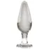 Icicles No. 26 - kegelvormige, glazen buttplug (transparant)