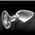 Icicles No. 26 - kegelvormige, glazen buttplug (transparant)