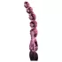 Icicles No. 43 - glazen dildo met noppen en hartjes - roze
