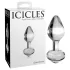 Icicles No. 44 - glazen anaalplug - conisch - transparant