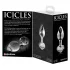 Icicles No. 44 - glazen anaalplug - conisch - transparant