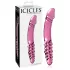 Icicles No. 57 - dubbelzijdige glazen dildo met penisvorm - roze
