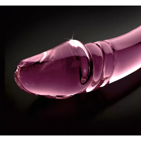 Icicles No. 57 - dubbelzijdige glazen dildo met penisvorm - roze