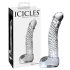 Icicles No. 61 - dildo met ballen en penisvorm - glas - transparant
