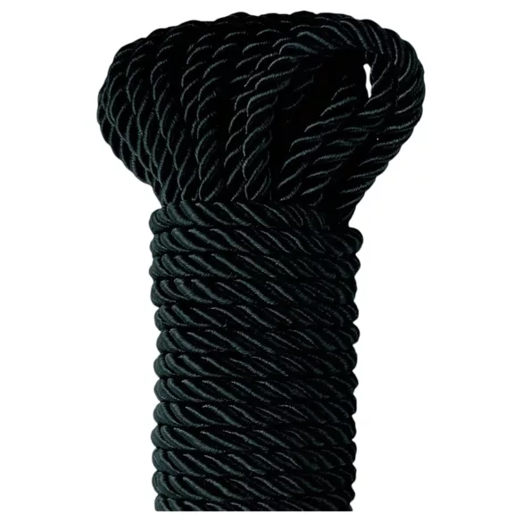 Fetish Silky Rope - shibari bondagetouw (10 m, zwart)