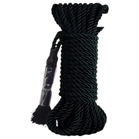 Fetish Silky Rope - shibari bondagetouw (10 m, zwart)