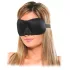 Fetish Deluxe Fantasy - oogmasker - breed en zacht - zwart