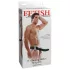 Pipedream Fetish Strap-On 8 - opzetbare, holle vibrator (zwart)