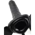 Pipedream Fetish Strap-On 8 - opzetbare, holle vibrator (zwart)