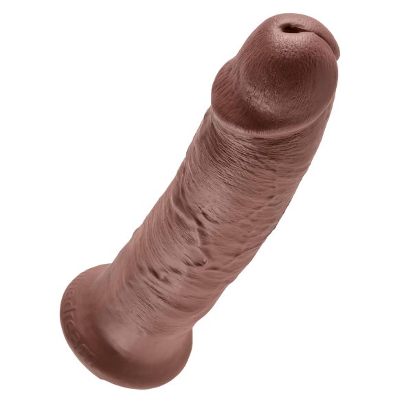 King Cock 10 - grote dildo met zuignap (25cm) - bruin