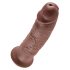 King Cock 10 - grote dildo met zuignap (25cm) - bruin