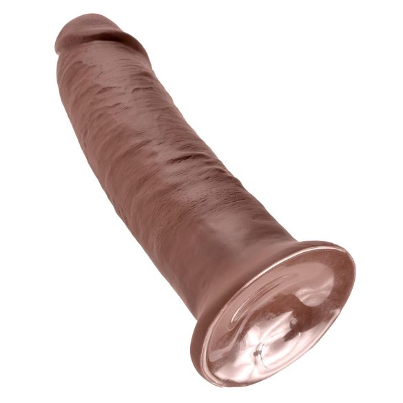 King Cock 10 - grote dildo met zuignap (25cm) - bruin