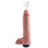 King Cock 11 - levensechte spuitende dildo (28cm) - naturel