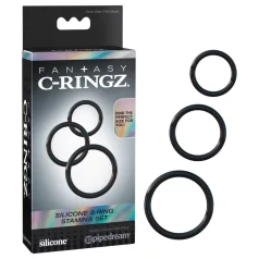 Fantasy C-Ringz - penisring set - zwart - 3 stuks