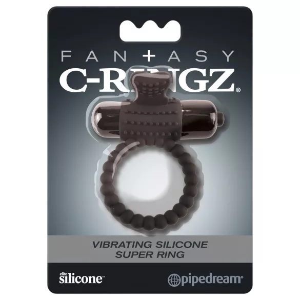 Pipedream Fantasy C-Ringz - vibrerende penisring - zwart