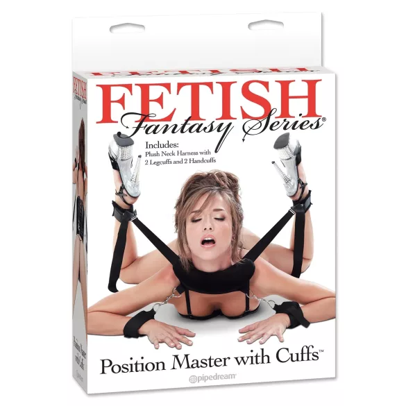 Pipedream - Fetish Position Master - BDSM bondage-set (zwart)