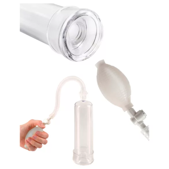 Pump Worx - penispomp - beginnersmodel - transparant