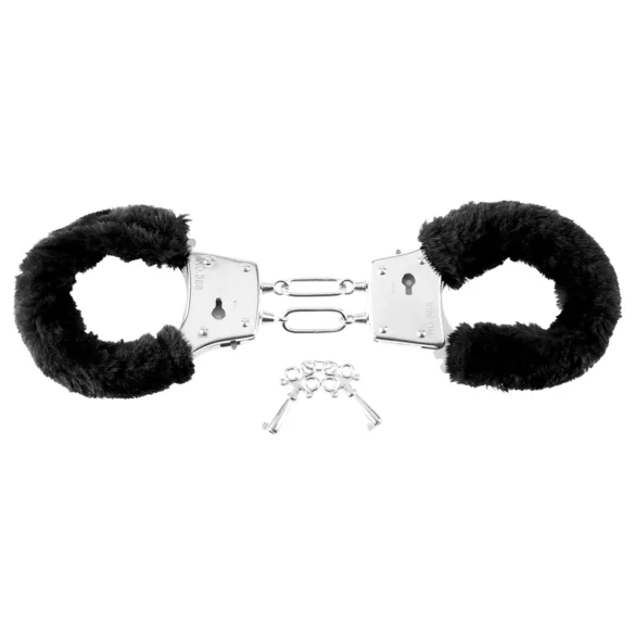 Fetish Fantasy - pluche handboeien - zwart
