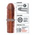 X-TENSION Mega 2 - Realistische Penismantel (20,3cm) - Donker Naturel