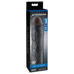  Pipedream - X-TENSION Mega 3 - levensechte penishuls (22,8 cm, zwart)