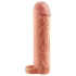 X-TENSION Perfect 2 - penis sleeve met ballenring - 19cm - naturel