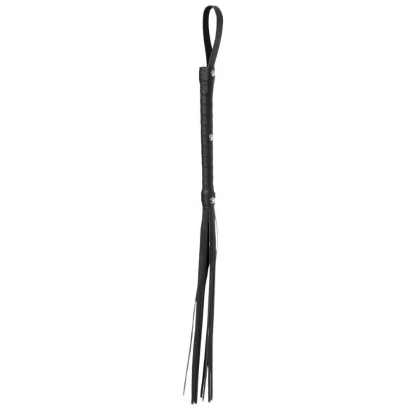 Fetish Fantasy Deluxe Cat-O-Nine - zweep met 9 strengen - zwart - 65 cm