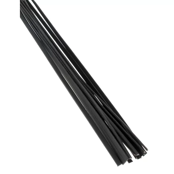 Fetish Fantasy Deluxe Cat-O-Nine - zweep met 9 strengen - zwart - 65 cm