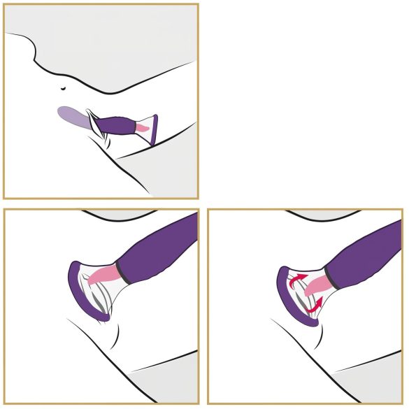 Fantasy - oplaadbare, 3-in-1 likmachine (paars)