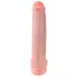 King Cock 15 - dildo met ballen en zuignap (38 cm, huidskleur)