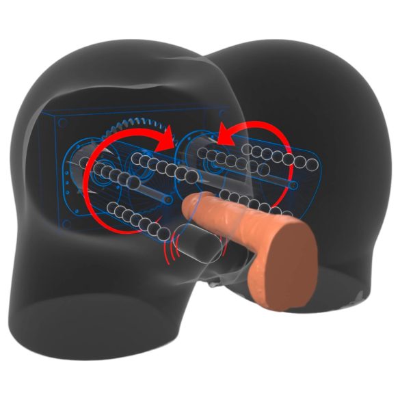 PDX Elite Milk Me Silly - vibrerende torso masturbator (natuurlijk)