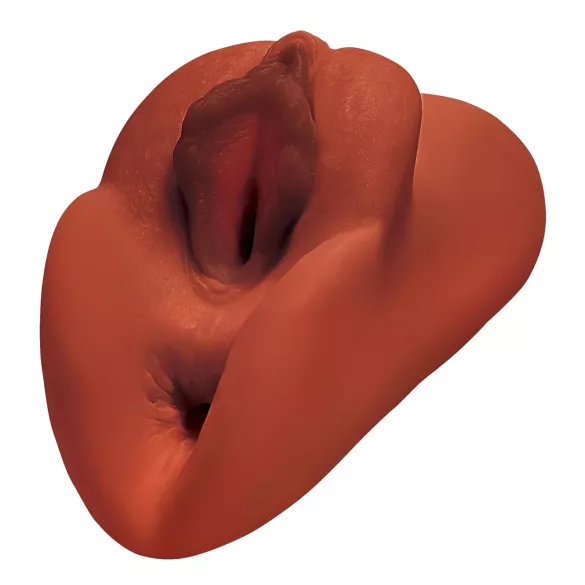 PDX - dubbele masturbator - 2-in-1 realistich - bruin