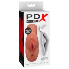   PDX - dubbele masturbator - 2-in-1 levensecht - donker huidkleur
