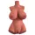 PDX Plus Perfect 10 - torso masturbator - donker huidskleur