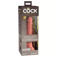   King Cock Elite - realistische dildo met zuignap - 18 cm - huidskleur