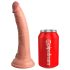 King Cock Elite 7- zuignap, levensechte dildo (18cm) - natuur